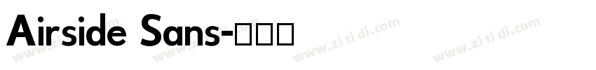 Airside Sans字体转换